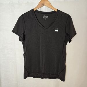 Masters Tech Active T Shirt Women's Large Black Stretch Performance Golf